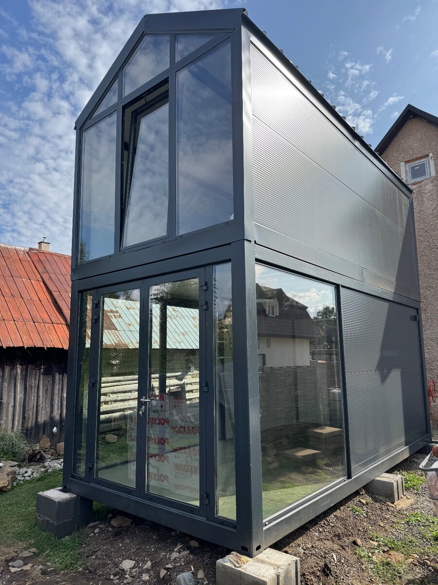 Obytný modulový poschodový kontajner tiny house, chalet - 3