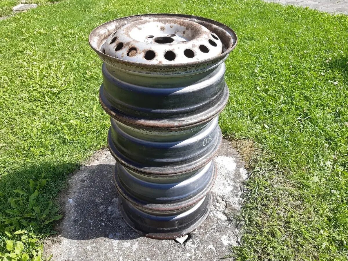 Dodávkový plechový disk 4ks 6x15 - 3