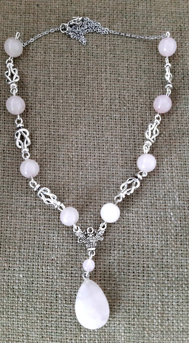 Náhrdelníky z polodrahokamov v štýle art déco -70 cm - 3