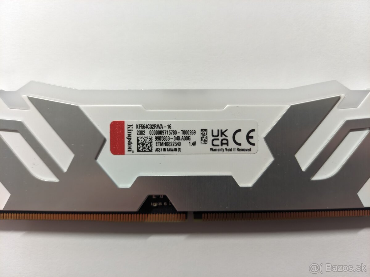Kingston FURY Renegade White RGB DDR4 16GB 6400MHz CL32 - 3