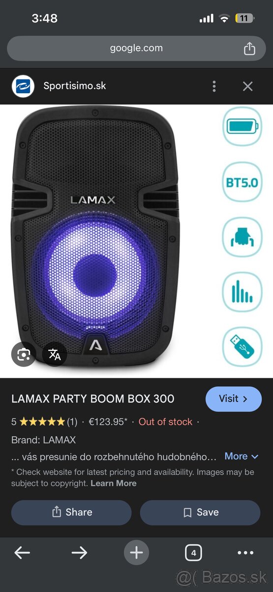 Reproduktor LAMAX - 3