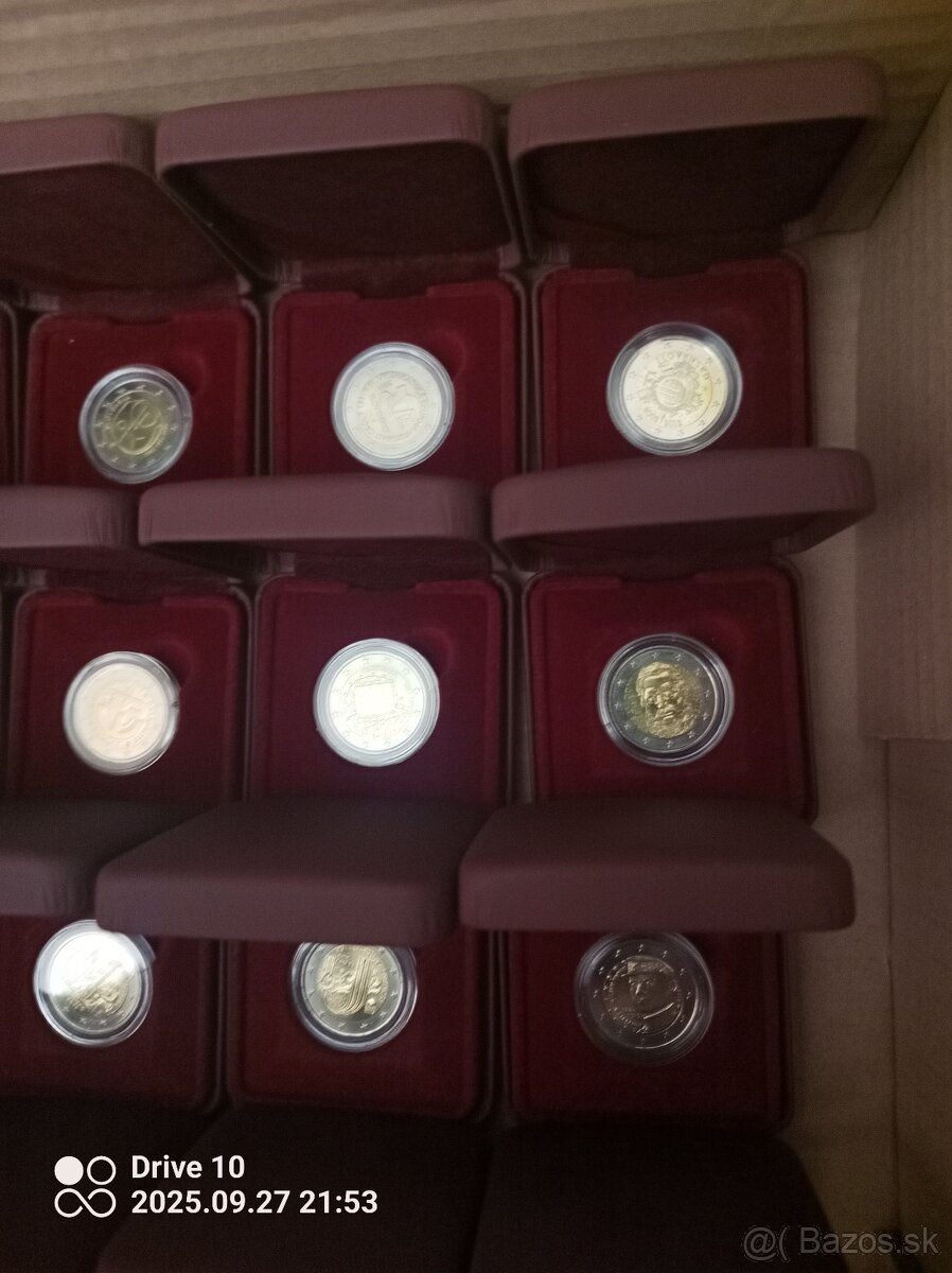 Komplet Sada Slovensko 2€ unc v krabičkach - 3