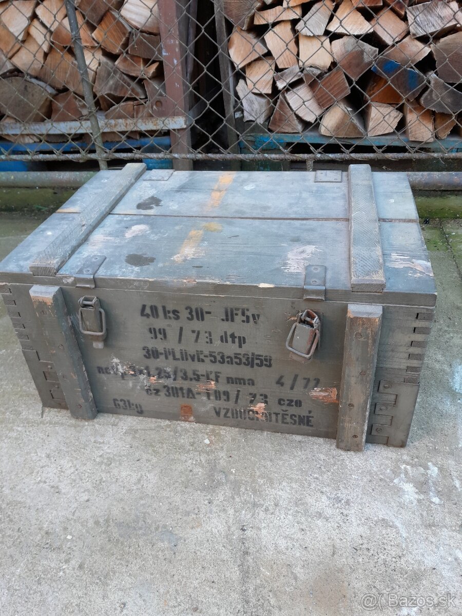 Predám vojenskú bedňu, debnu - 3