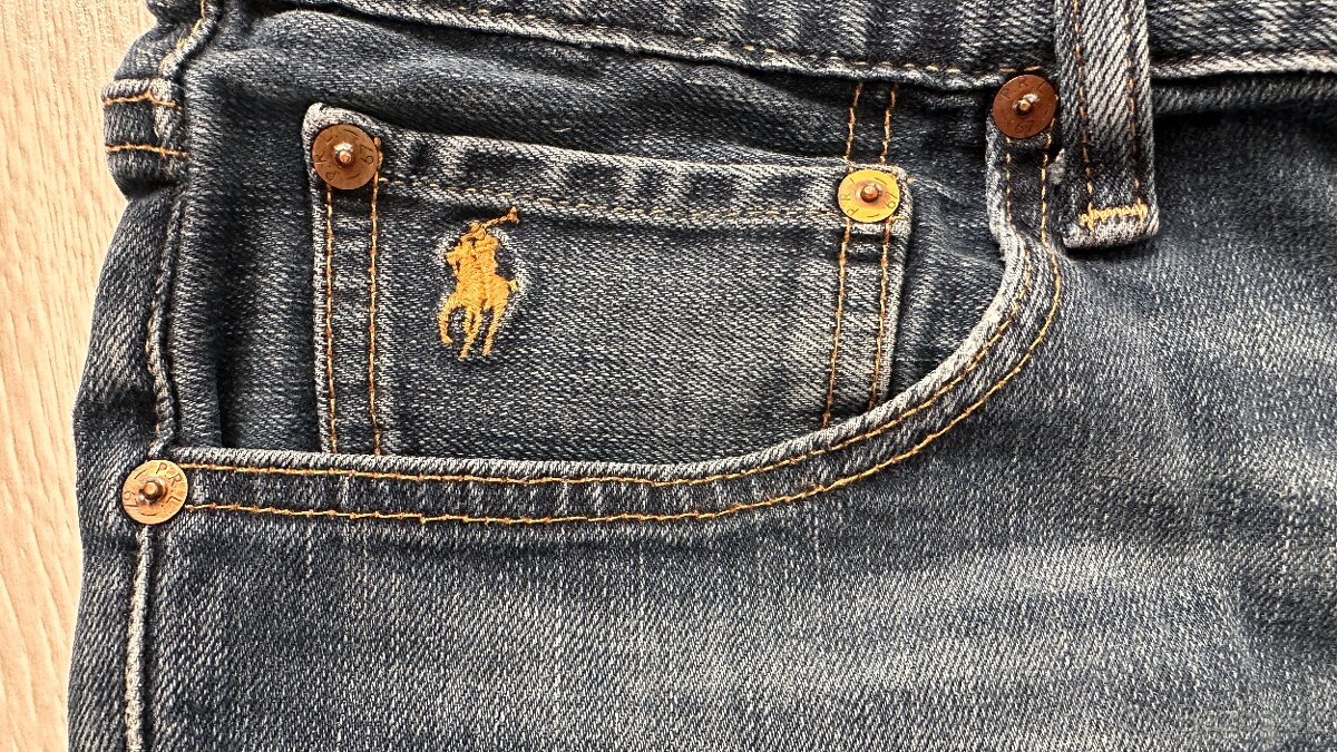 Pánske,kvalitné džínsy RALPH LAUREN - veľkosť 34/32 - 3