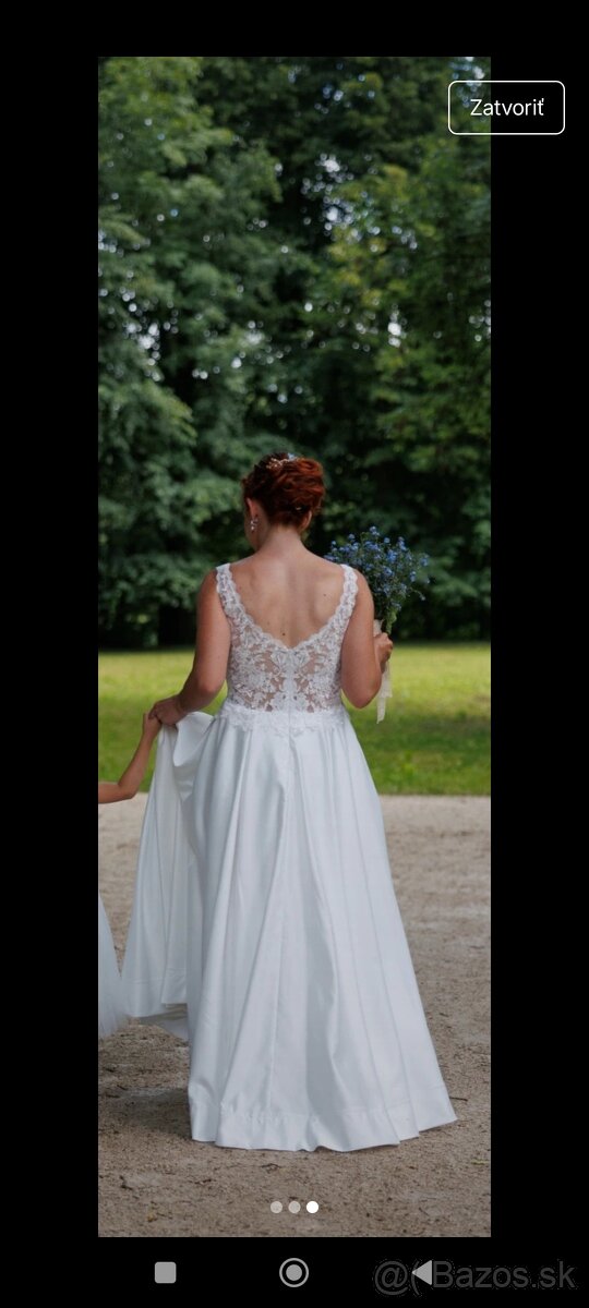 Svadobné šaty S/M - 3