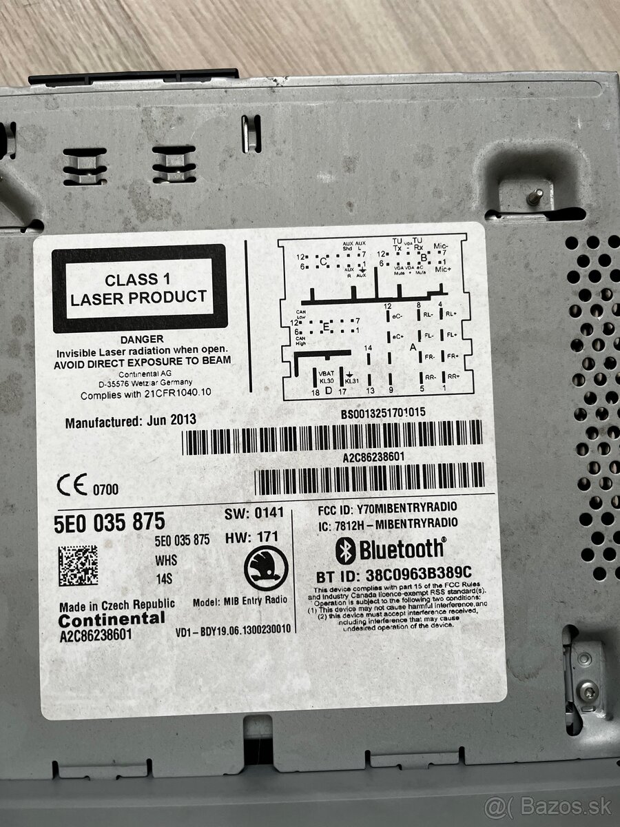 Radio originál Škoda - 3