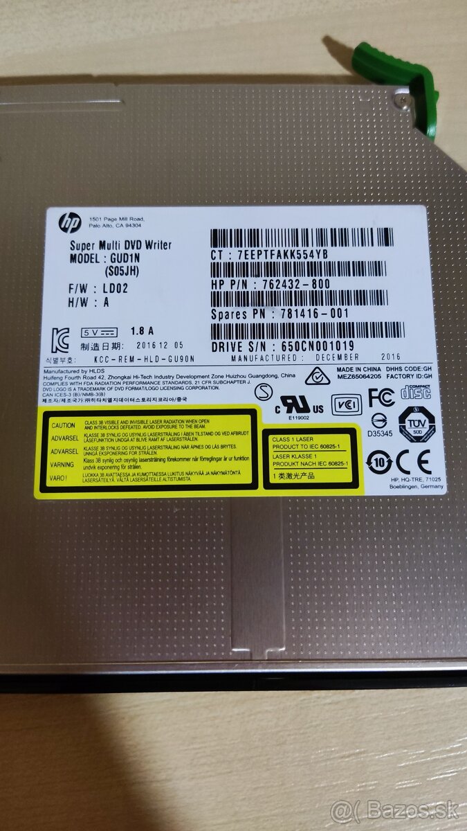 DVD Writer HP Ultraslim - 3