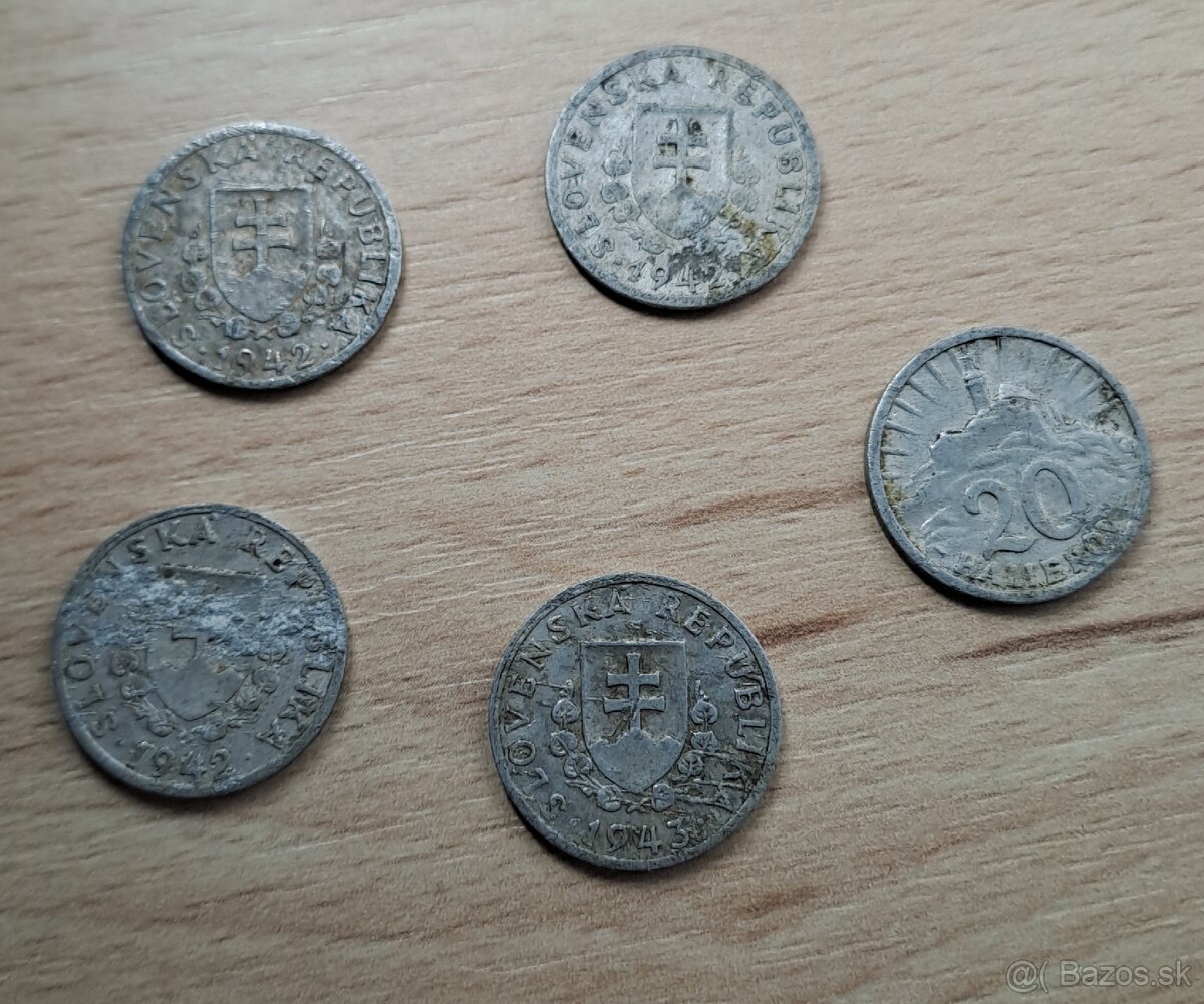 20 haliere slovenský štát - 3
