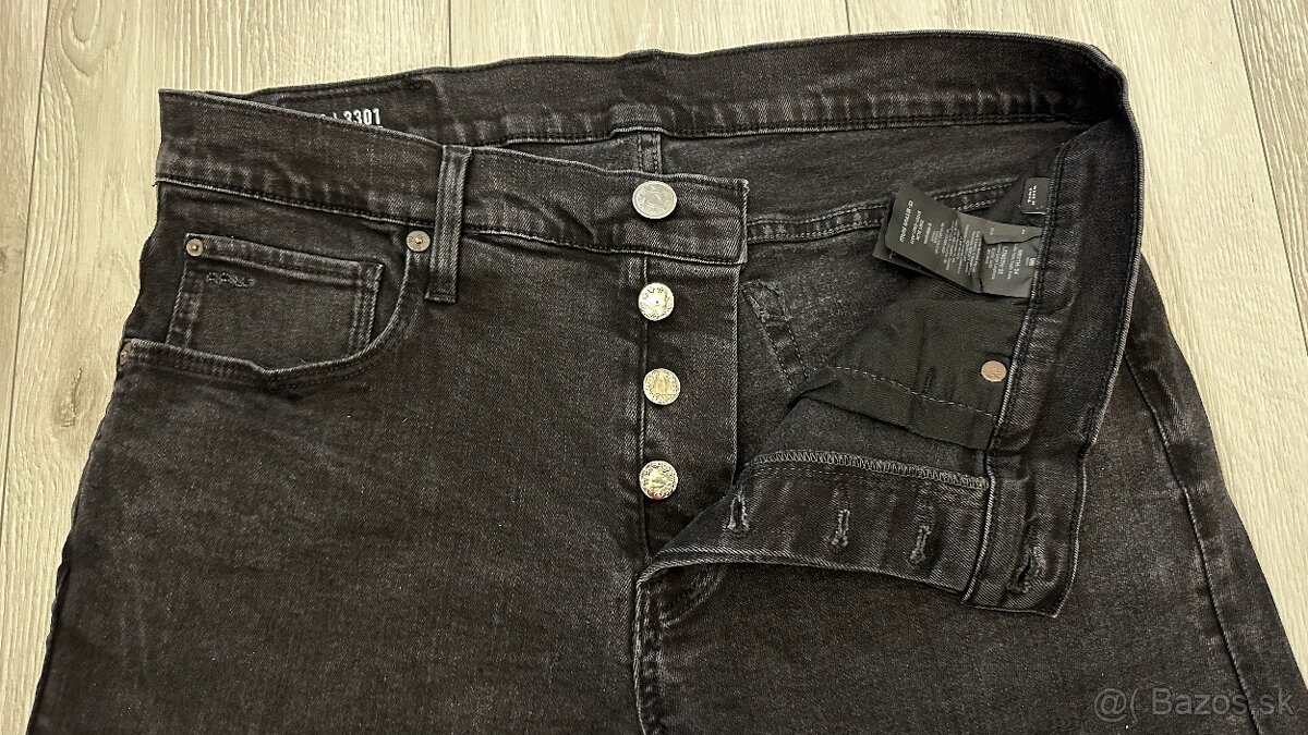 Pánske,kvalitné džínsy slim - G STAR RAW - veľkosť 34/32 - 3
