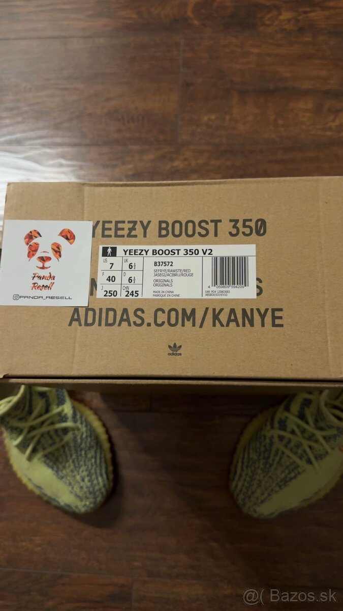 Yeezy 350 V2 Semi Frozen Yellow - 3