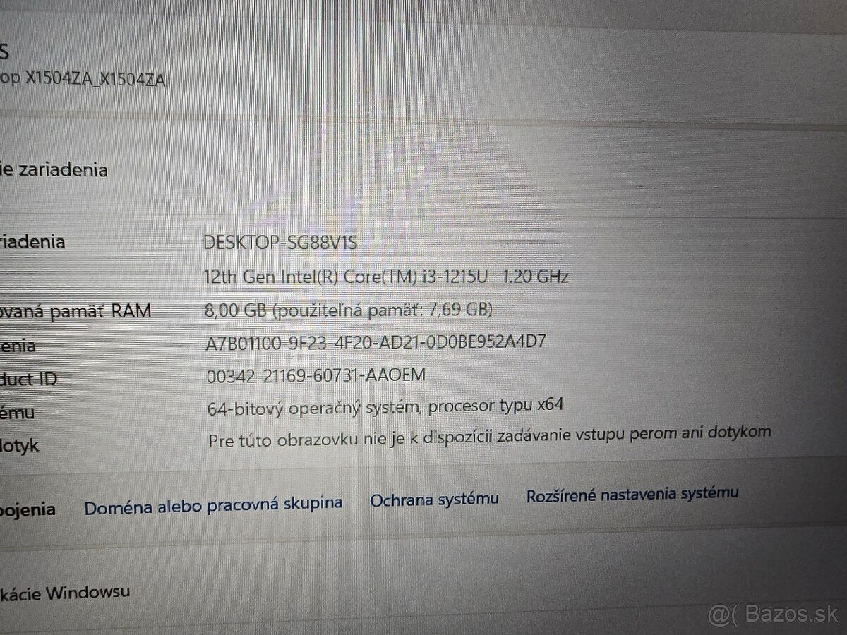 Asus Vivobook 15 model 2024 s 8 gb ram intel i3 procesorom 1 - 3