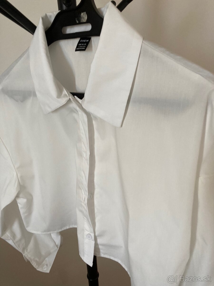 Cropp biela košeľa L - 3