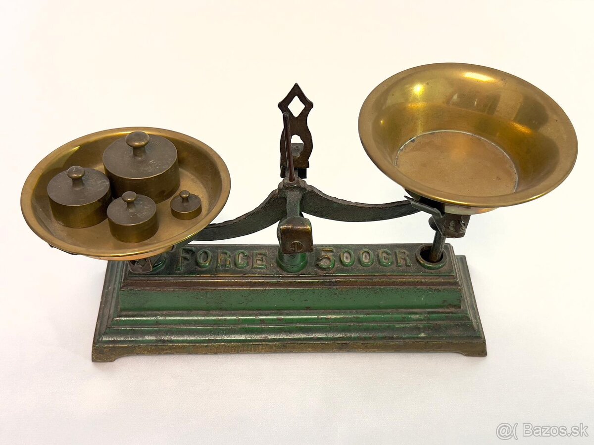 Starozitna kuchynska váha Force - 3