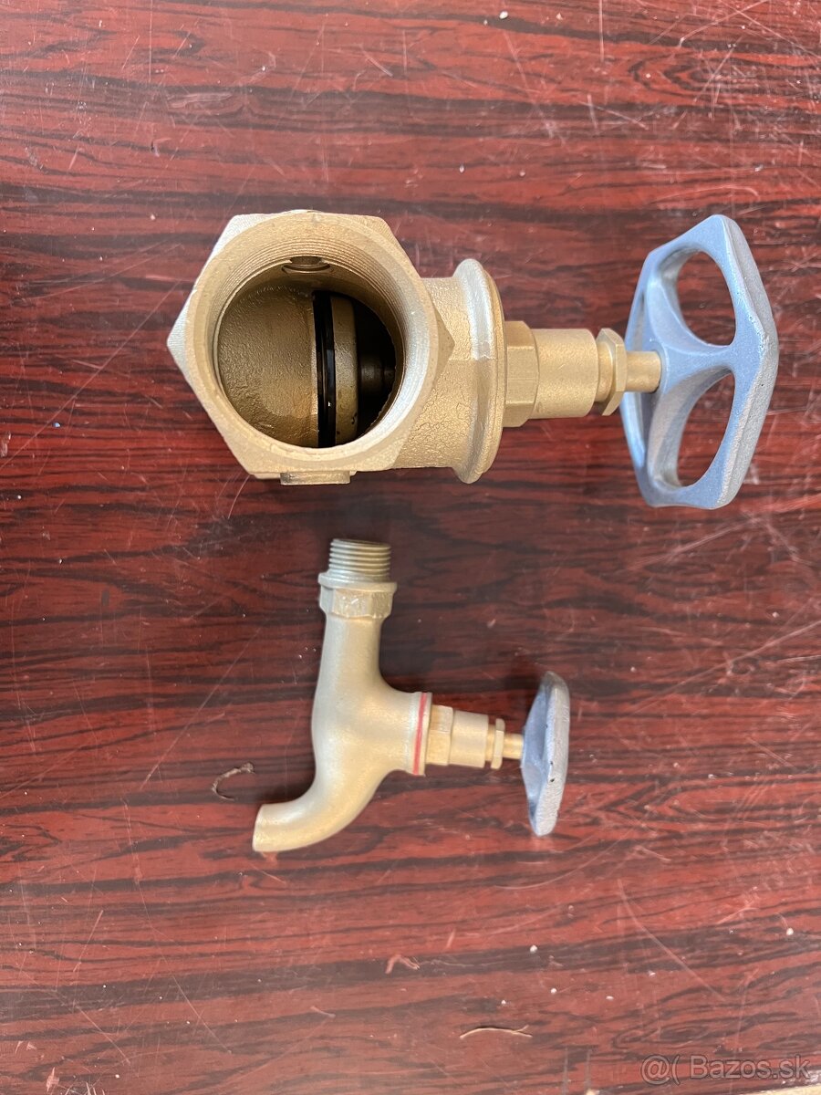 Ventily mosadzné 6/4, záhradný 1/2 - 3