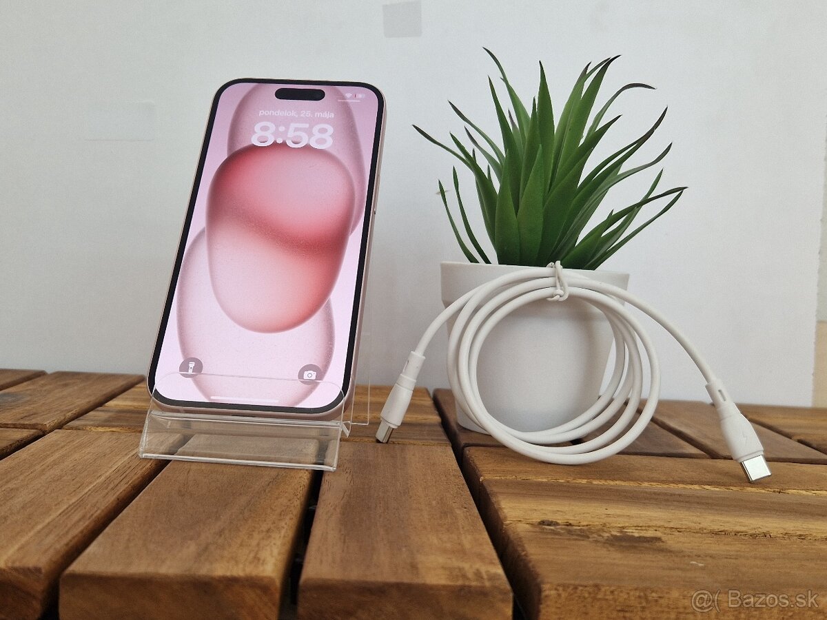 Apple iPhone 15 128GB Ružový - 3