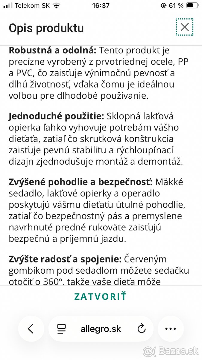 Sedačka na bike - 3