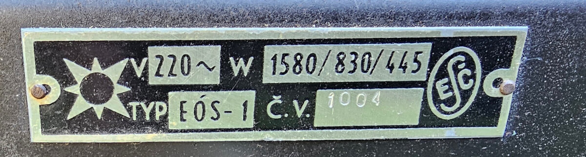 Retro elektricky ohrievac EÓS 1 - 3