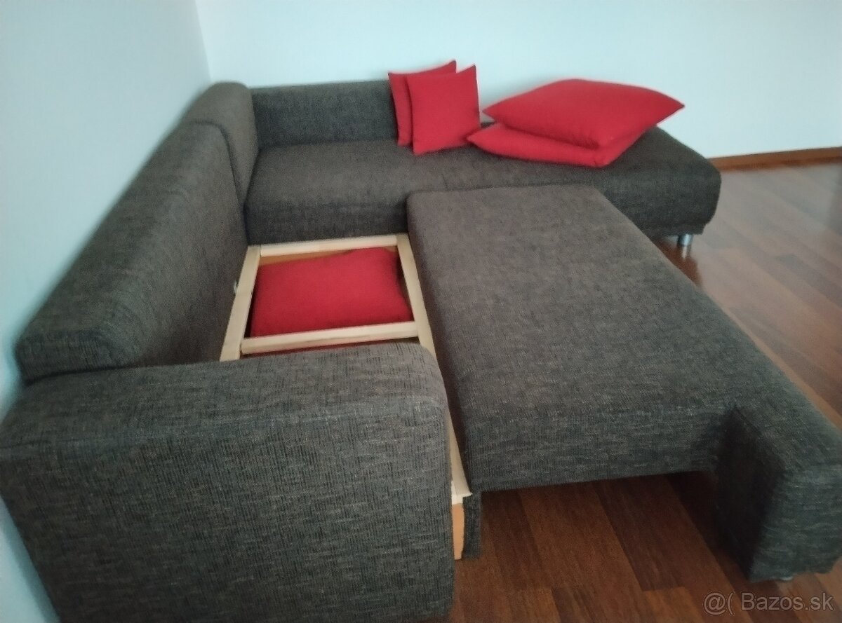 Rohový rozkladací gauč - 3