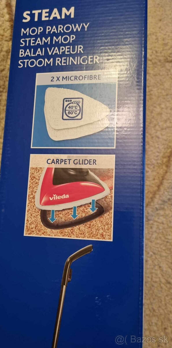 predám nový parný mop Vileda Steam - 3
