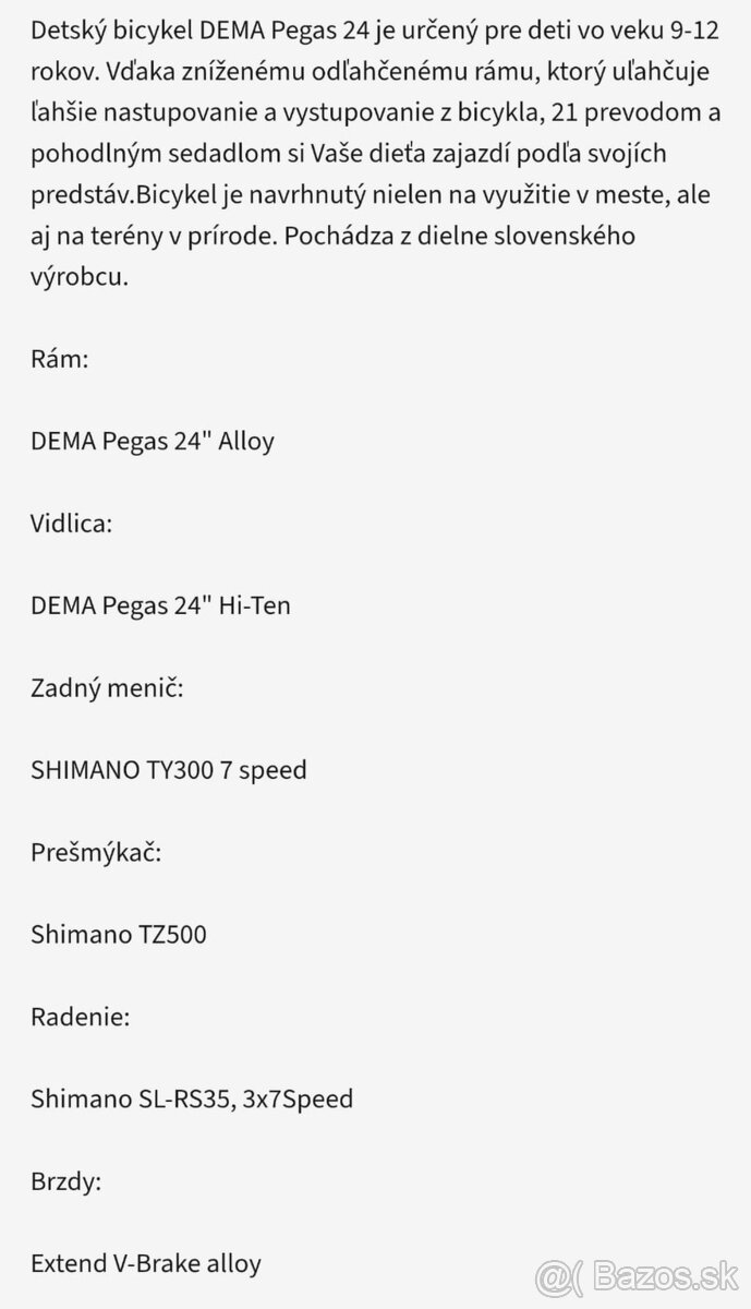 Detsky bicykel DEMA - 3