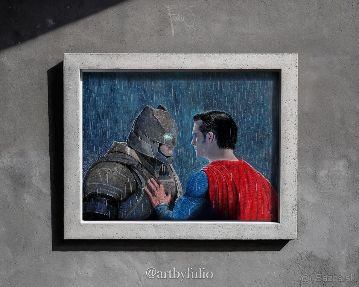 ''Batman vs Superman'' - Hyperrealistická kresba - 3