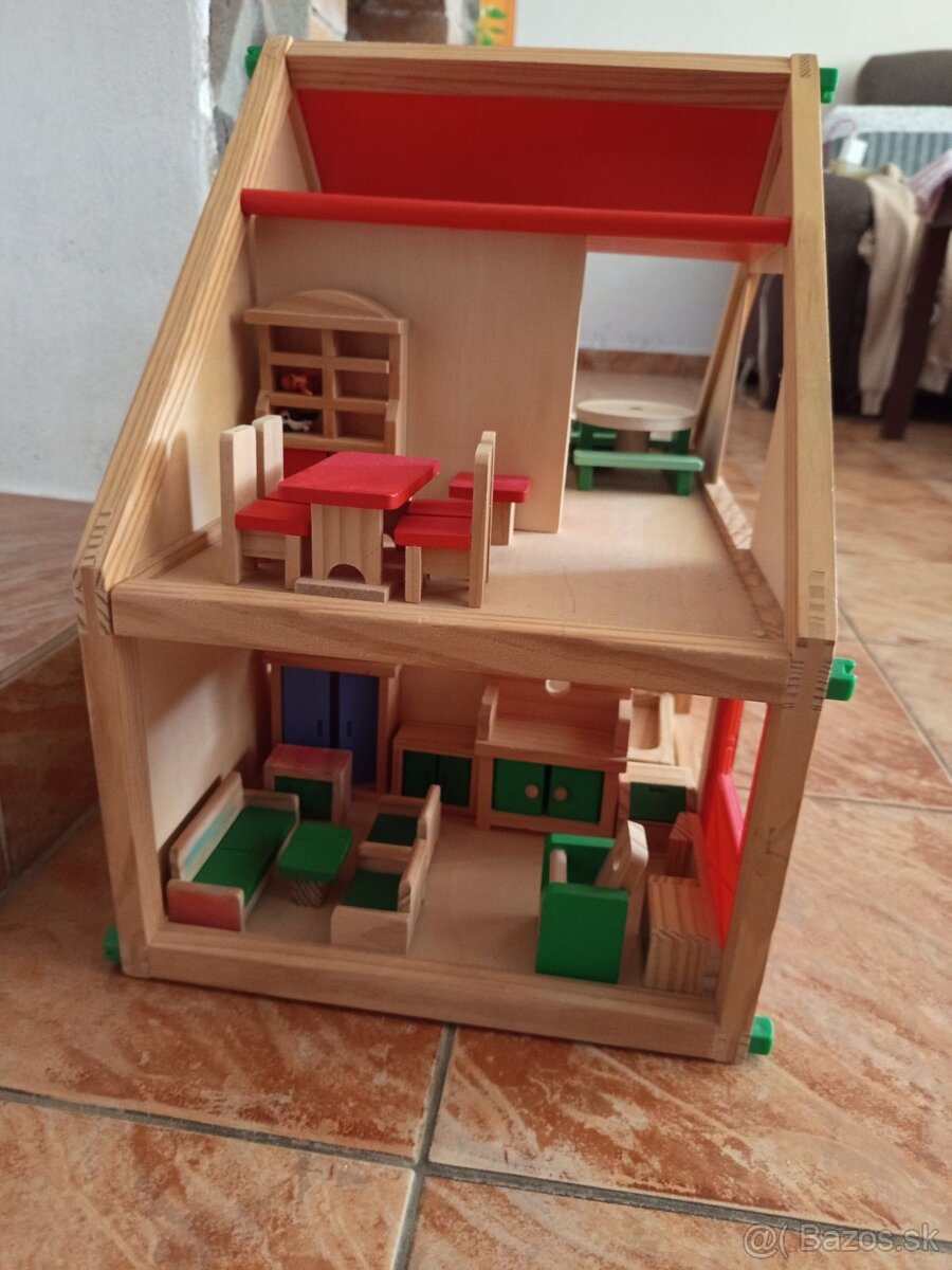 Drevený domček so zariadením - 3