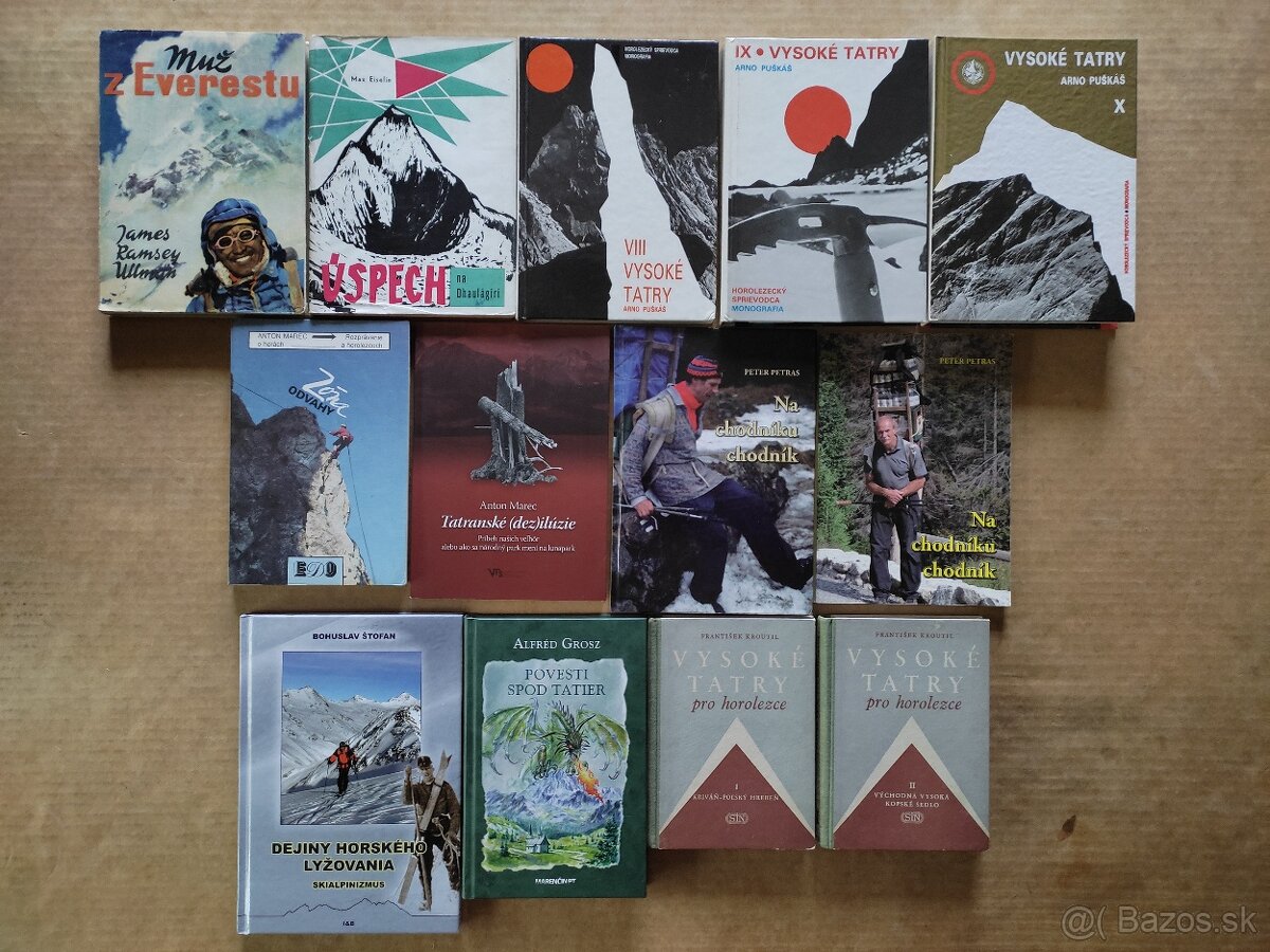 Knihy Horolezectvo, miestopis a iné 1. - 3