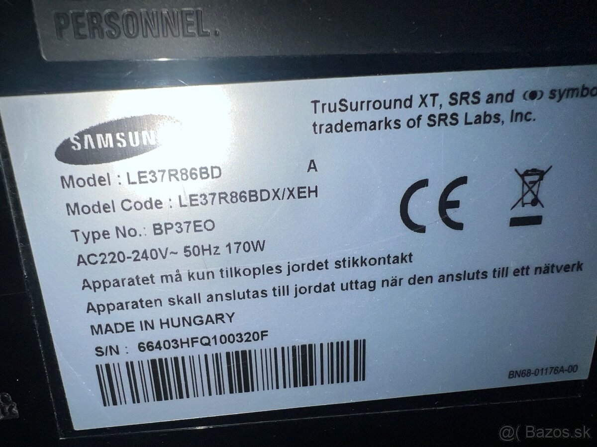 TV Samsung LE37R86BD - 3