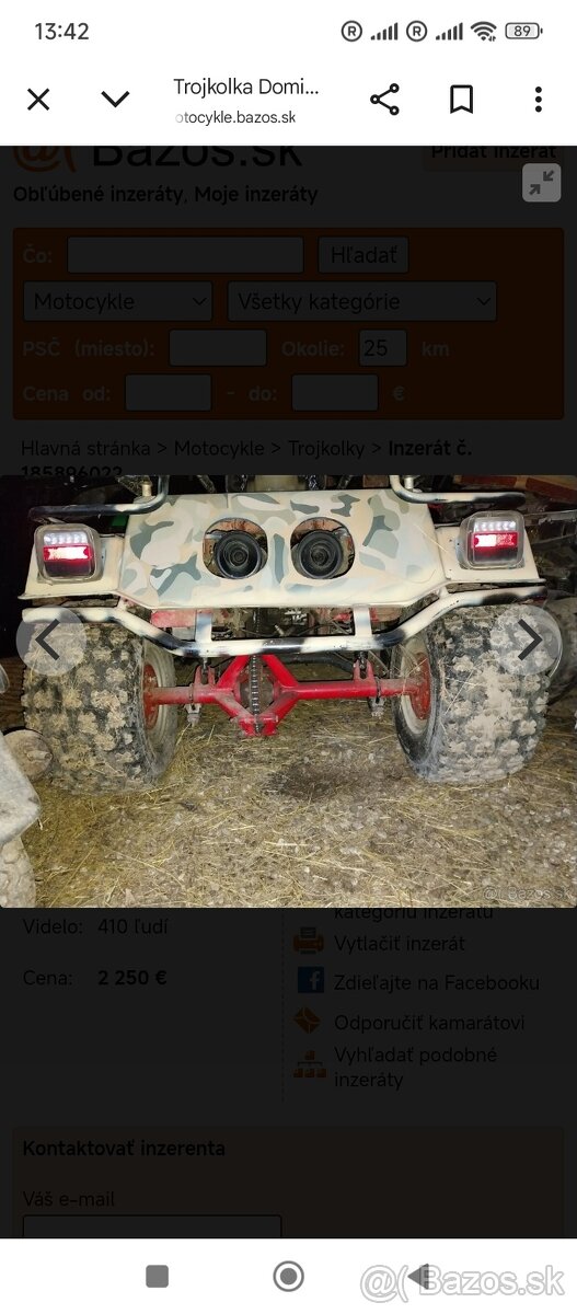 Trojkolka Dominator Honda 650 - 3