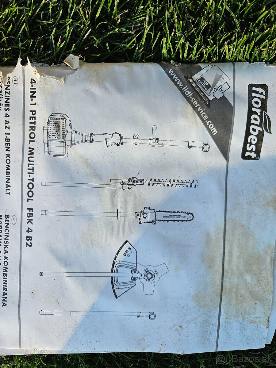 Zlacnene...Benzinove 4v1 naradie - 3