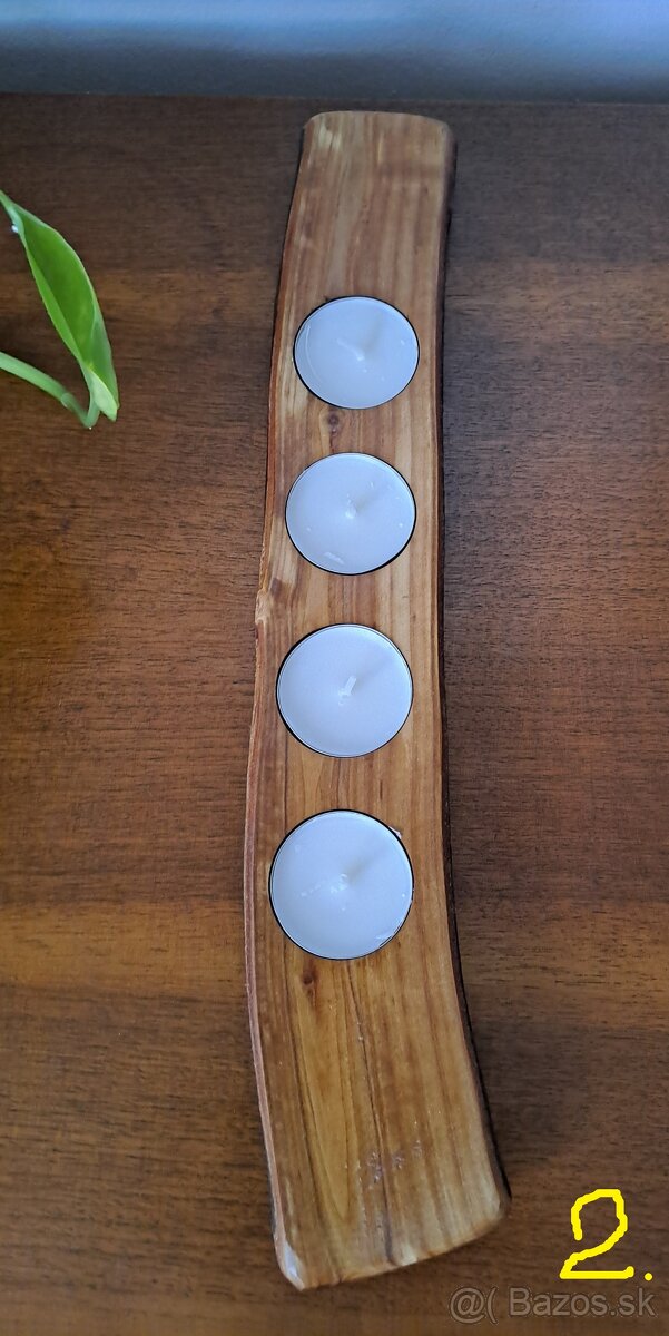 drevený SVIETNIK - 3