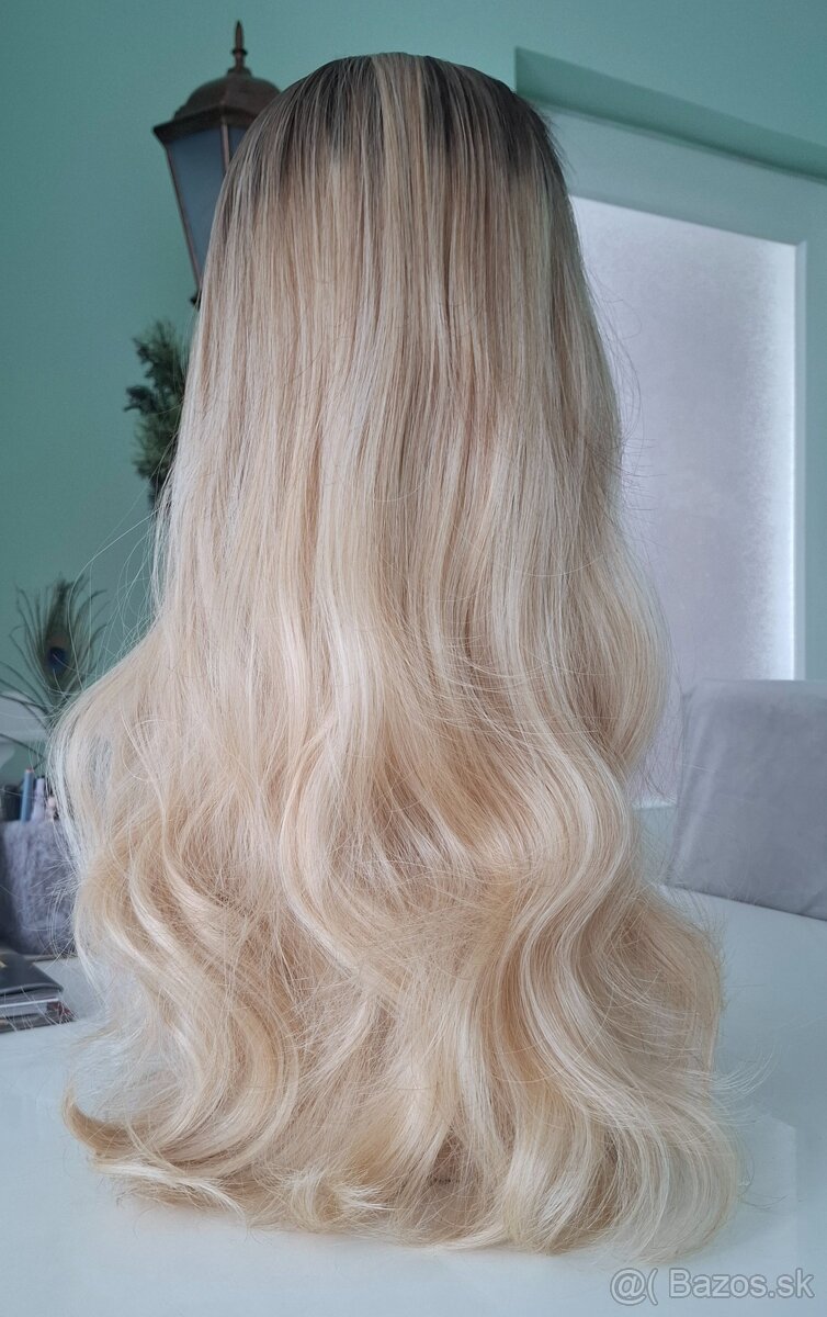 Blond ombre vlnitá parochňa - 3