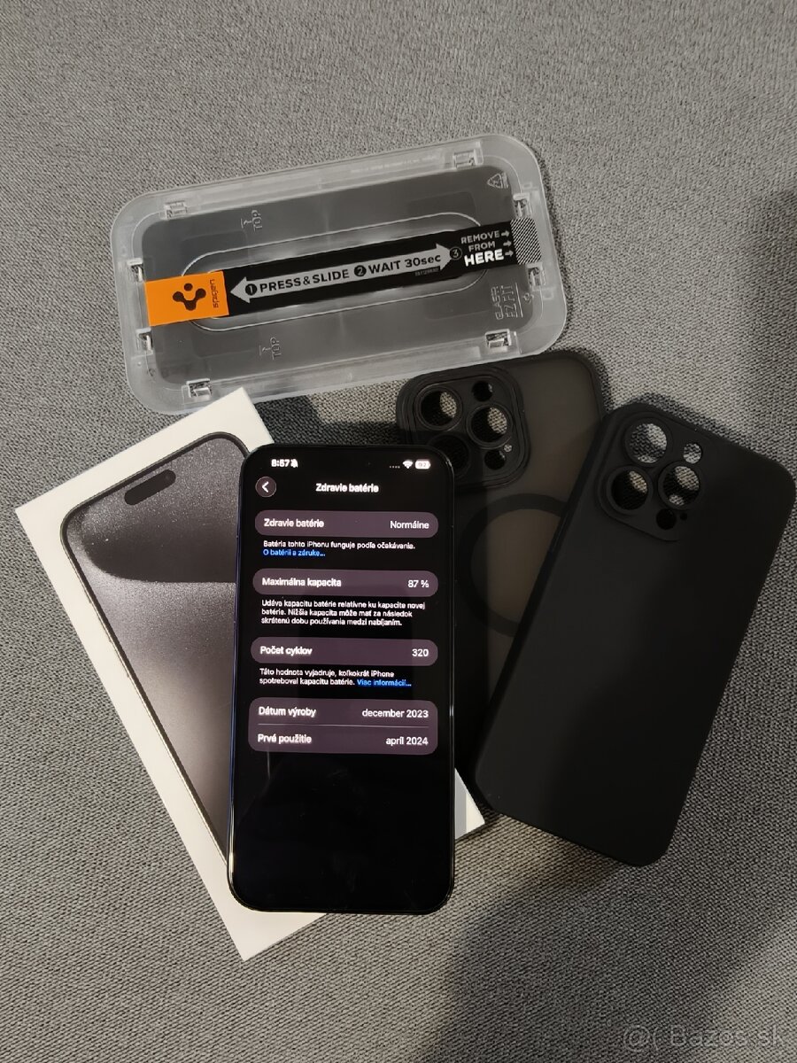 Predám/ Vymením Iphone 15 Pro Max 256GB Black Titanium - 3