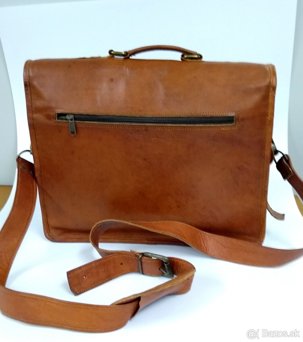 Nová Ručne vyrábaná kožená Aktovka - 3