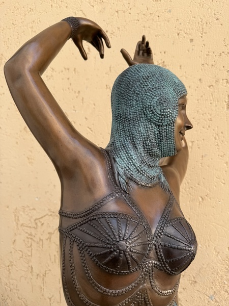 VELKÁ BRONZOVÁ SOCHA - TANEČNICE 167 cm - 3