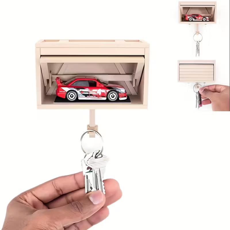 Držiak na kľúče - Garáž s otváracími dverami - 3