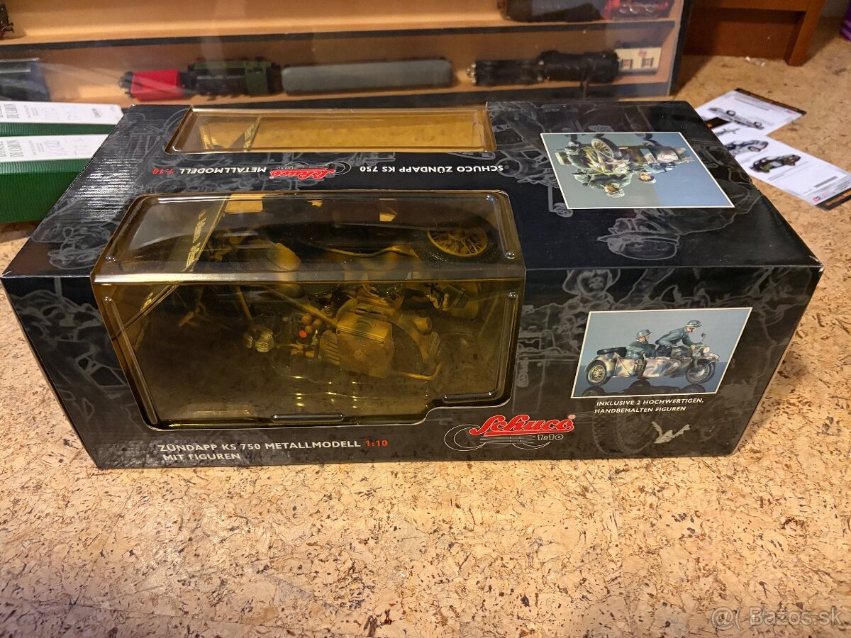 Schuco model - motorka voejnská - 3