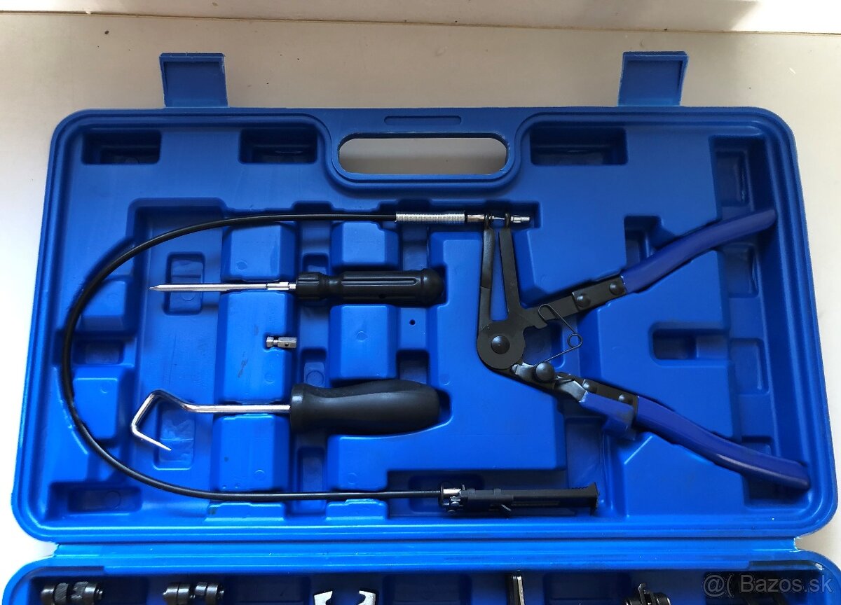 Kliešte na hadicové spony 9ks sada. kufrík - 3