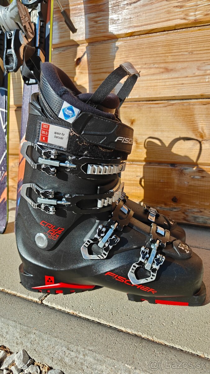 LYŽE SALOMON MUSTANG 154CM + FISCHER CRUZAR 80 XTR 26CM - 3