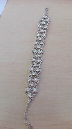 Štrasový náramok a náušnice - 3