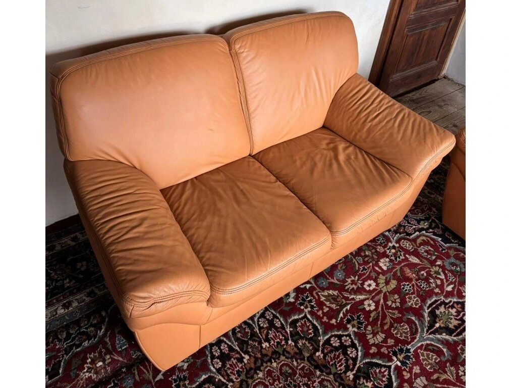 Kožená sedací souprava 2+1, 3202 - 3