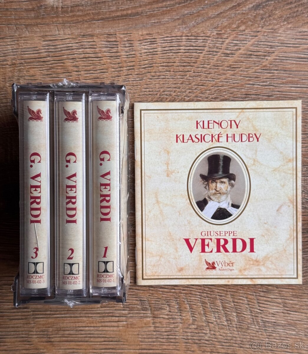sada 3 ks audio kazet (MC) Giuseppe Verdi - 3