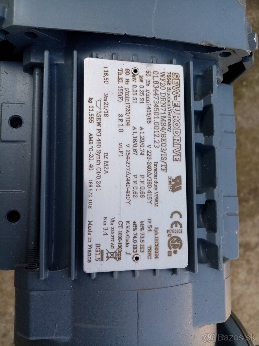 Elektromotor s prevodovkou - 3