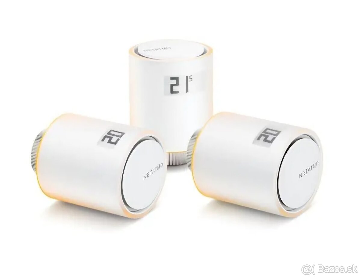 Netatmo Smart Thermostat + 3 hlavice Smart Radiator Valves - 3