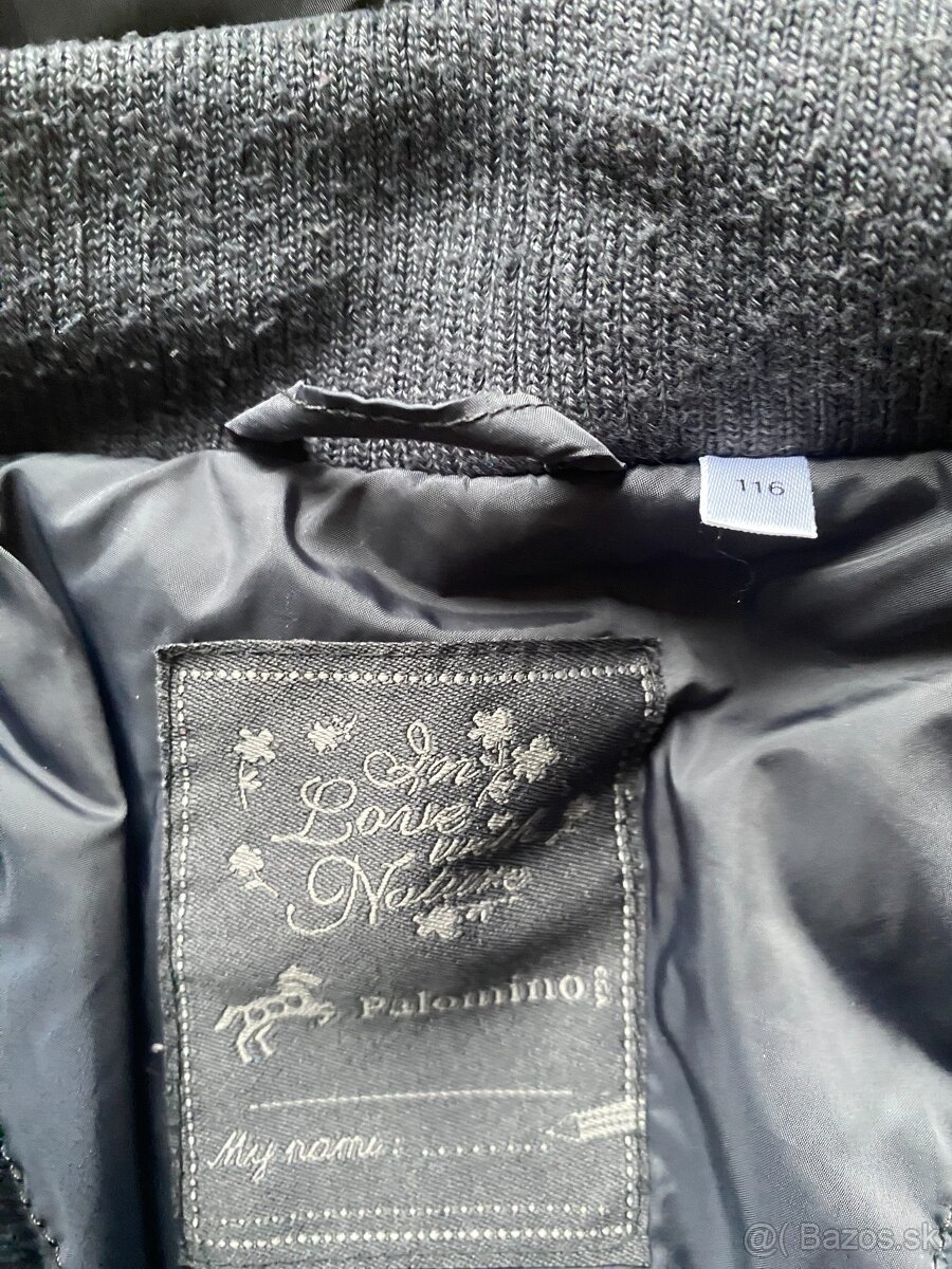 Dievčenská zimná bunda C&A, veľ.116 - 3