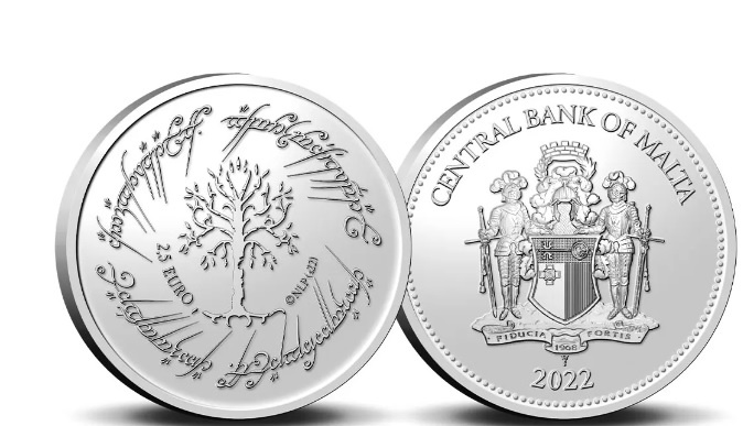 euro lord of the rings - pán prsteňov 2022 coincard karta - 3