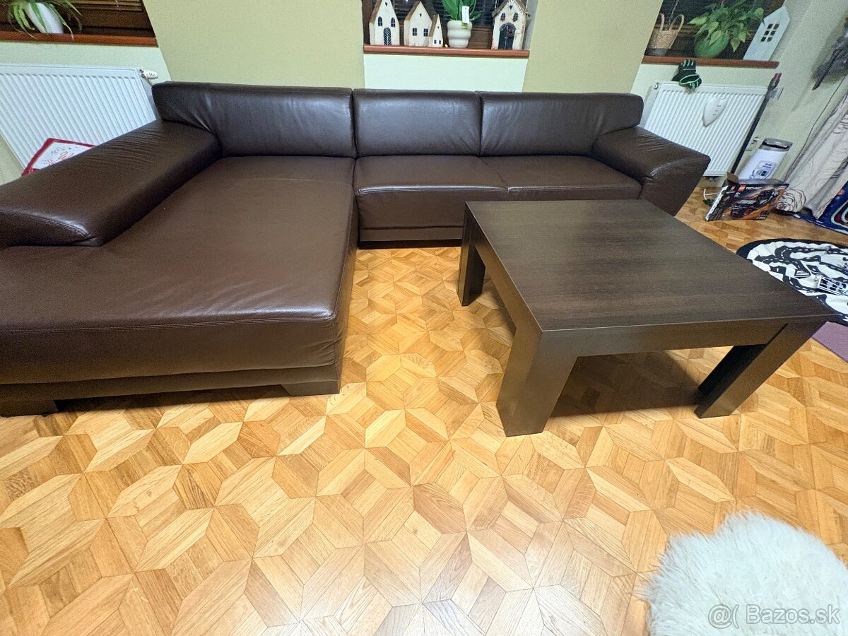Predám rohovú koženú sedačku - 3