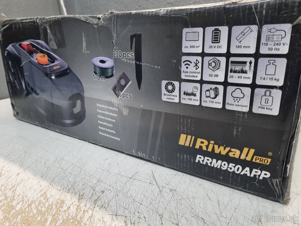 Inteligentna roboticka KOSACKA Riwall PRO RRM 950 APP - 3