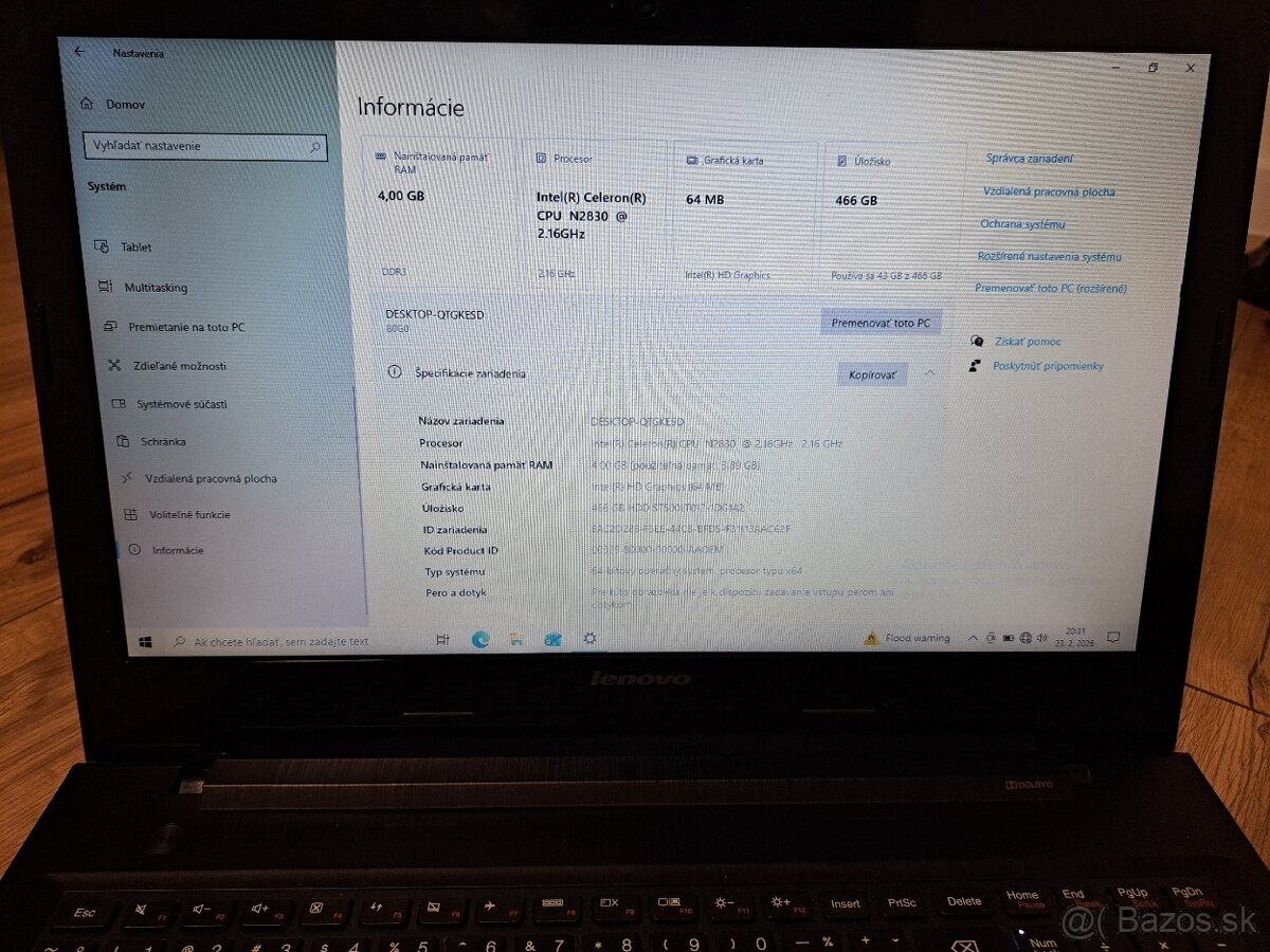 Notebook lenovo - 3