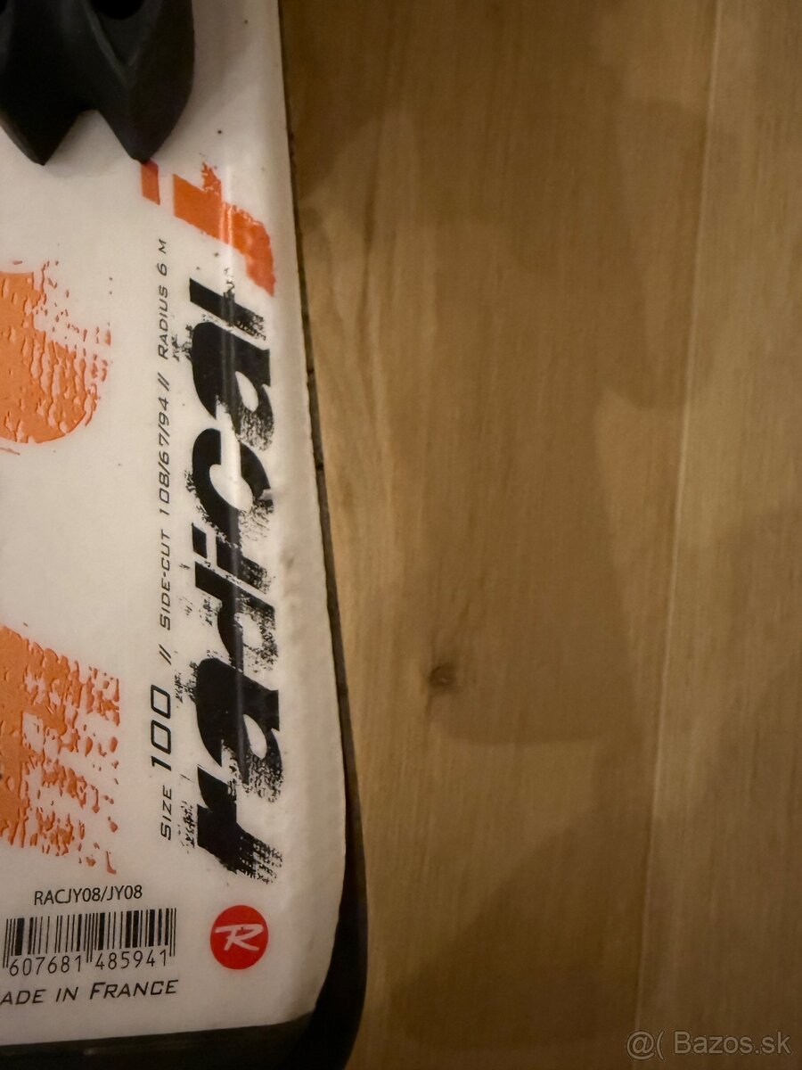 Predám detské lyže Rossignol racing radical j 100cm - 3